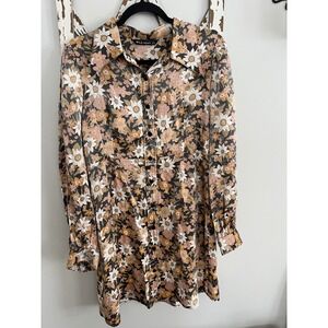 Wild Pony long-sleeved mini dress size XL floral print